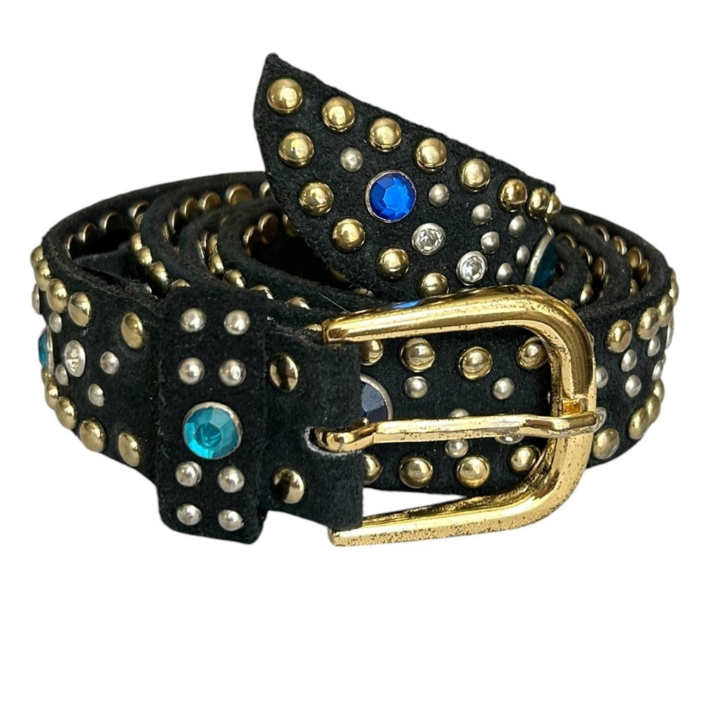 Free People Black Studded Suede Belt - Picture 8 of 10